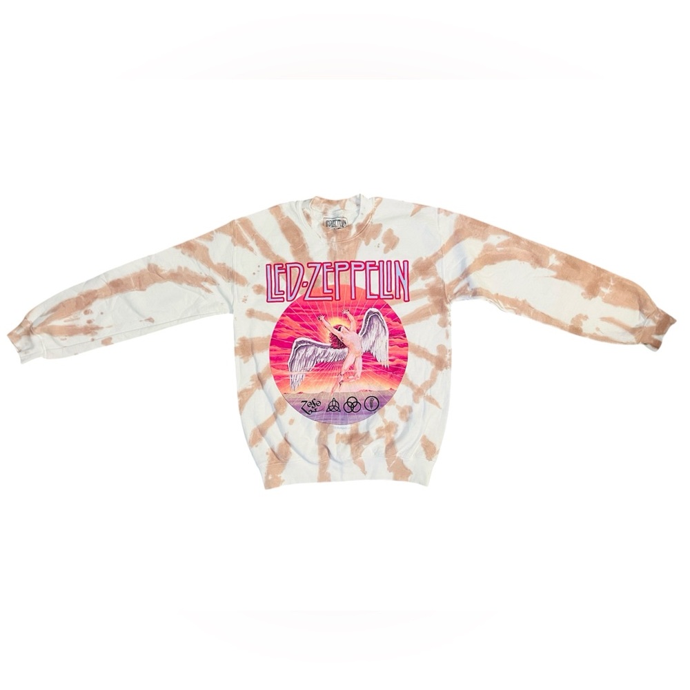 Urban Outfitters Led Zeppelin Tie Dye Sweatshirt Long Sleeve Small UO
